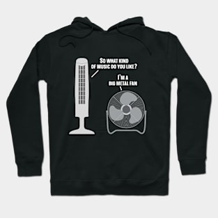 Heavy Metal Music Listener Funny Metal Fan Hoodie